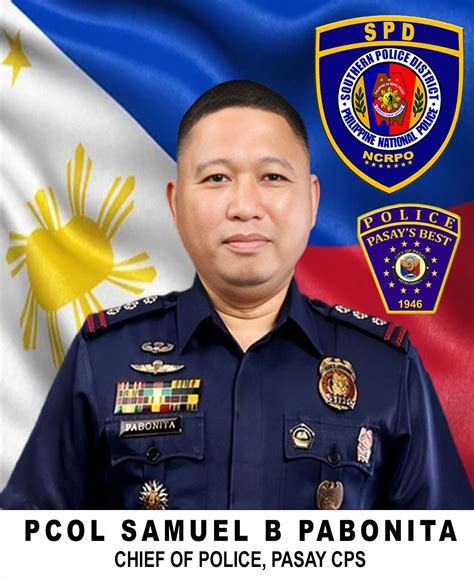 police colonel samuel baobao pabonita|Southern Police District Pasay .